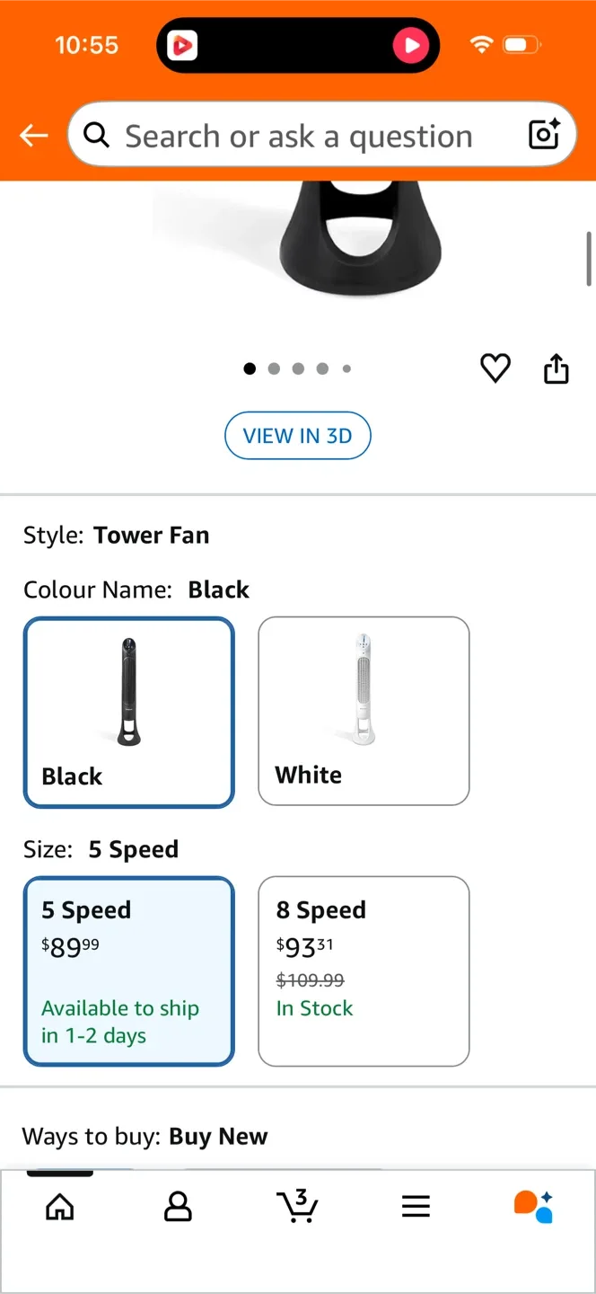 Honeywell QuietSet Tower Fan - Black image indicator(5)