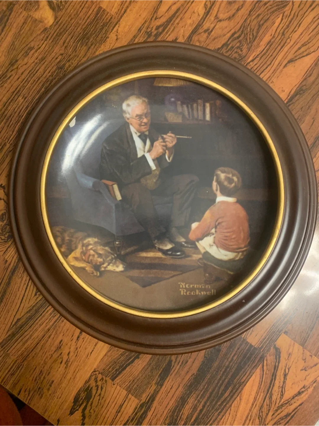 Norman Rockwell "The Tycoon" Knowles Plate