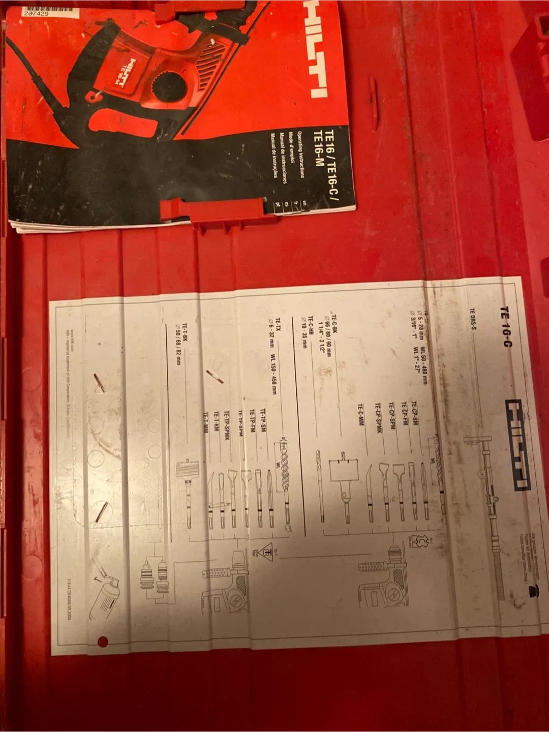 Hilti TE 16/TE 16-C/TE 16-M Hammer Drill image indicator(3)