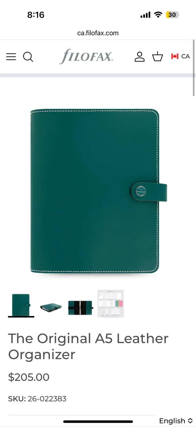 Filofax The Original A5 Leather Organizer image indicator(5)