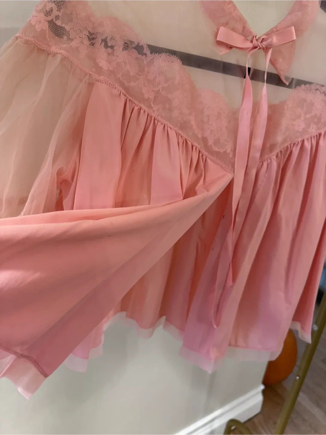 Vintage 50’s Pink Lace Top image indicator(5)