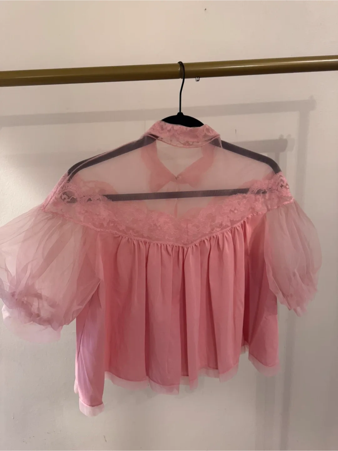 Vintage 50’s Pink Lace Top image indicator(4)