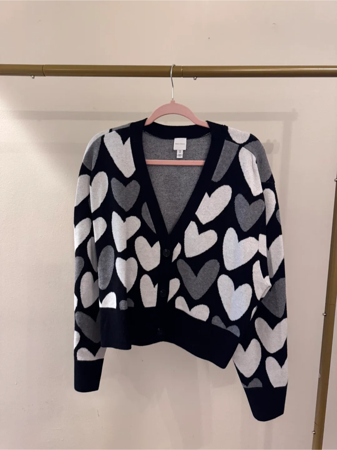 Nouveaux Heart Cardigan Size 1X