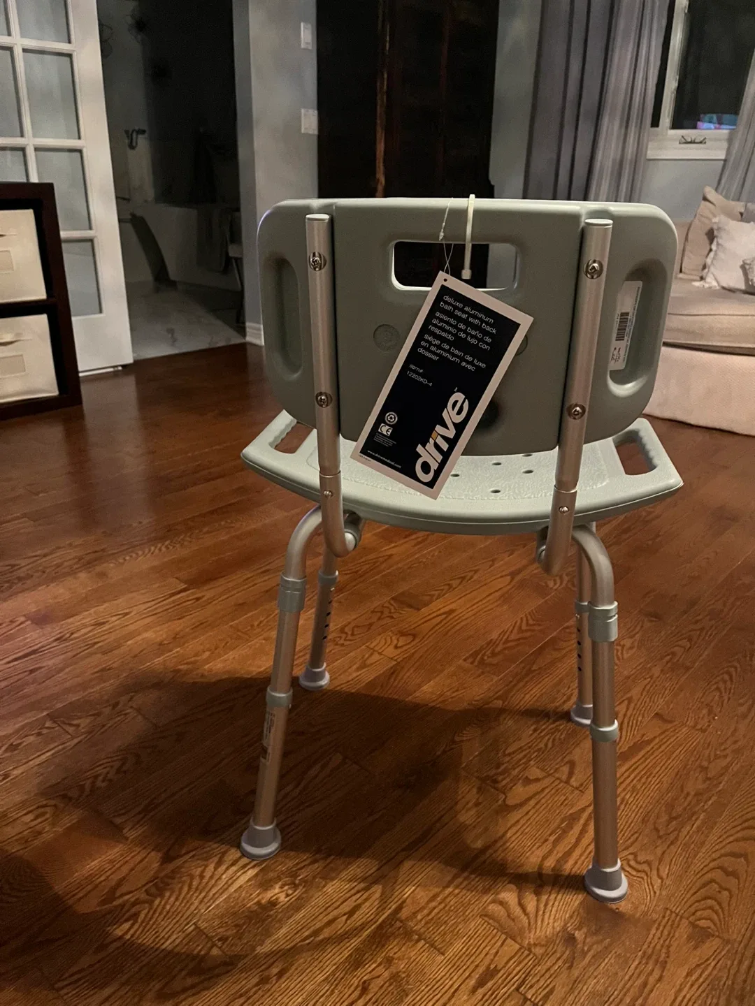 Drive Deluxe Aluminum Bath Seat with Back image indicator(3)