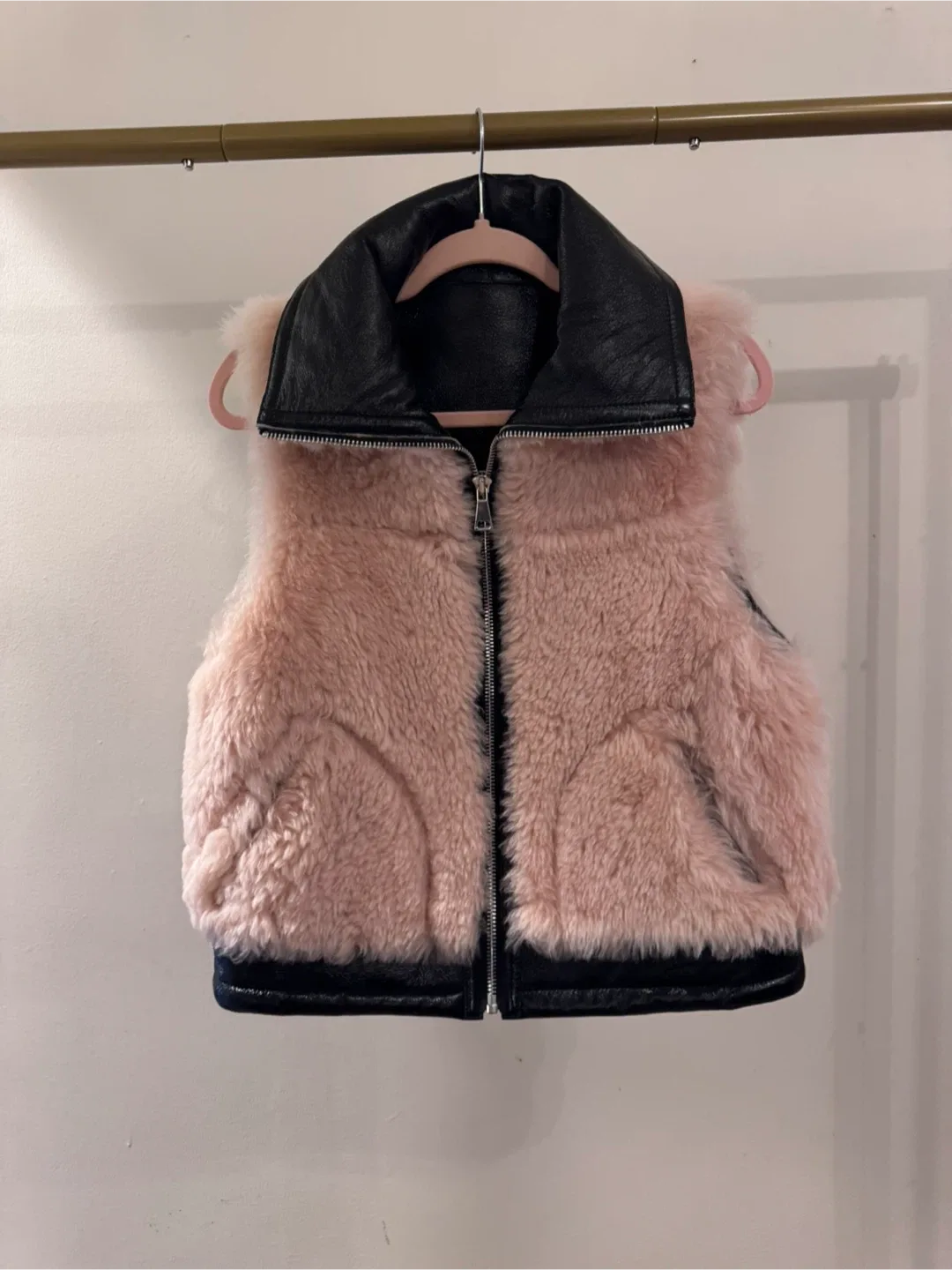 Pink Faux Fur Vest image indicator(2)