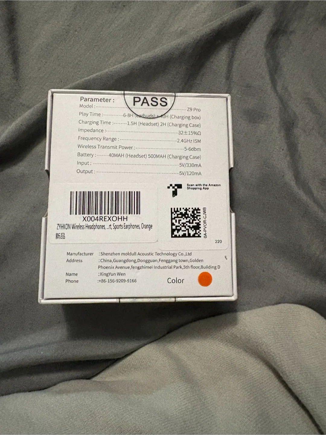 ZYHKON Z9 Pro True Wireless Earbuds - Orange image indicator(2)