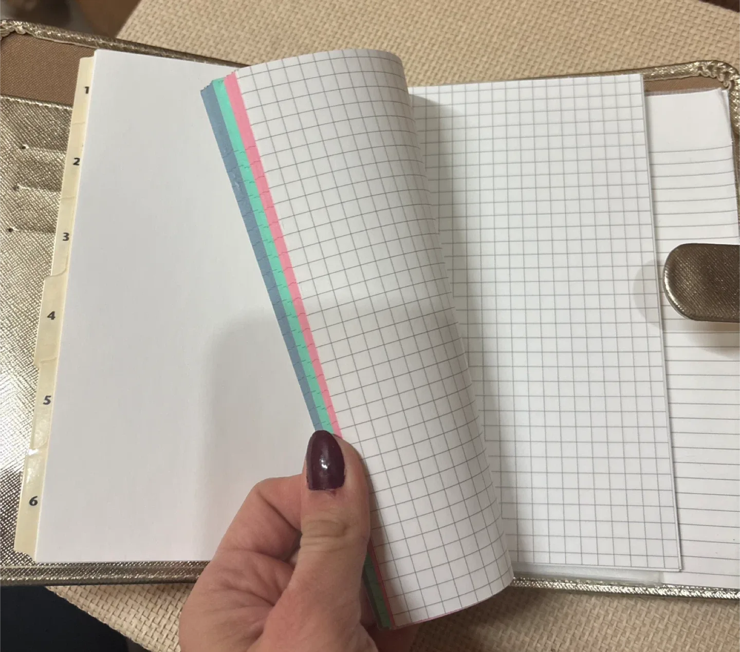 Filofax Saffiano Personal Organizer - Gold image indicator(4)