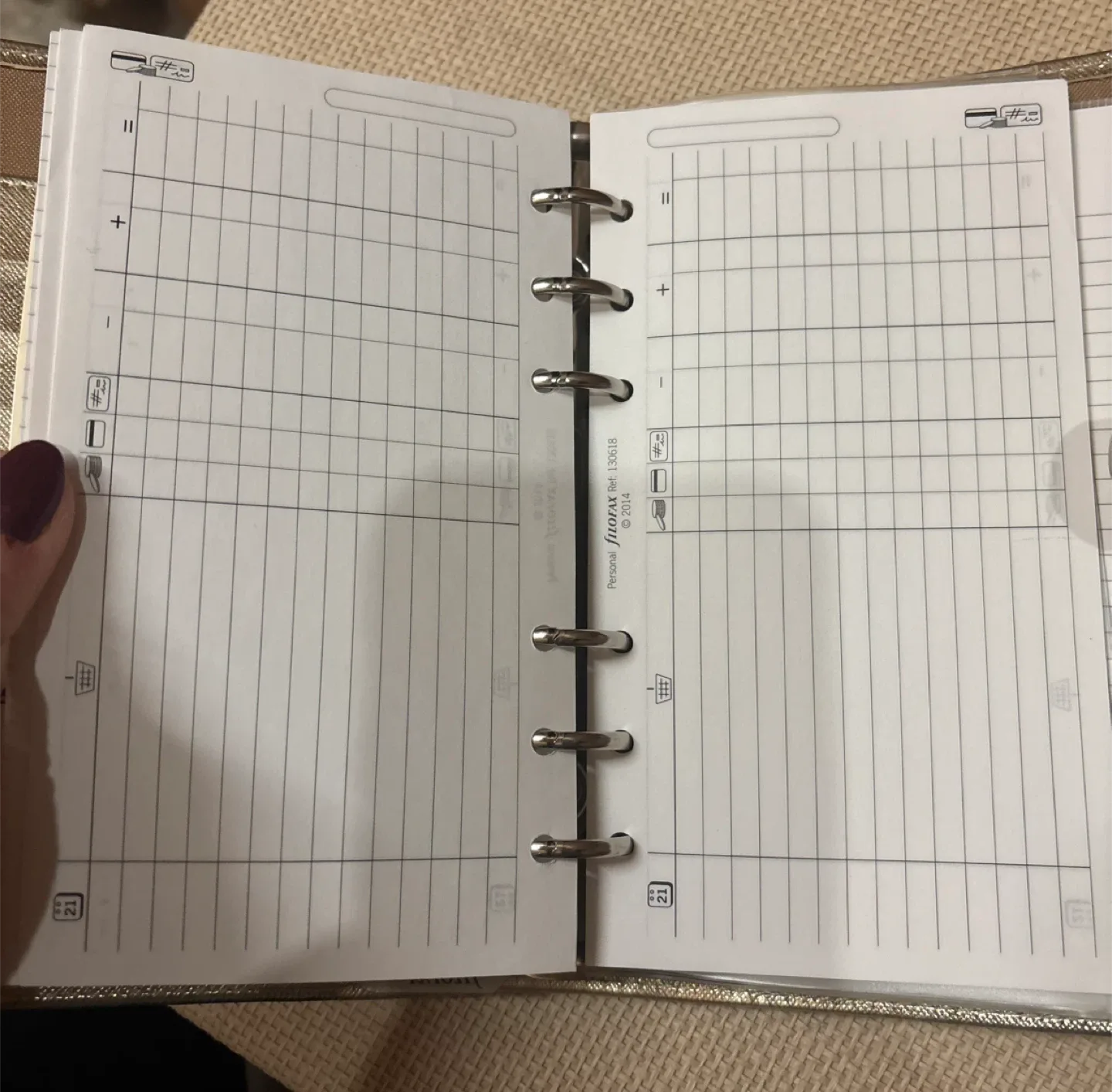 Filofax Saffiano Personal Organizer - Gold image indicator(5)