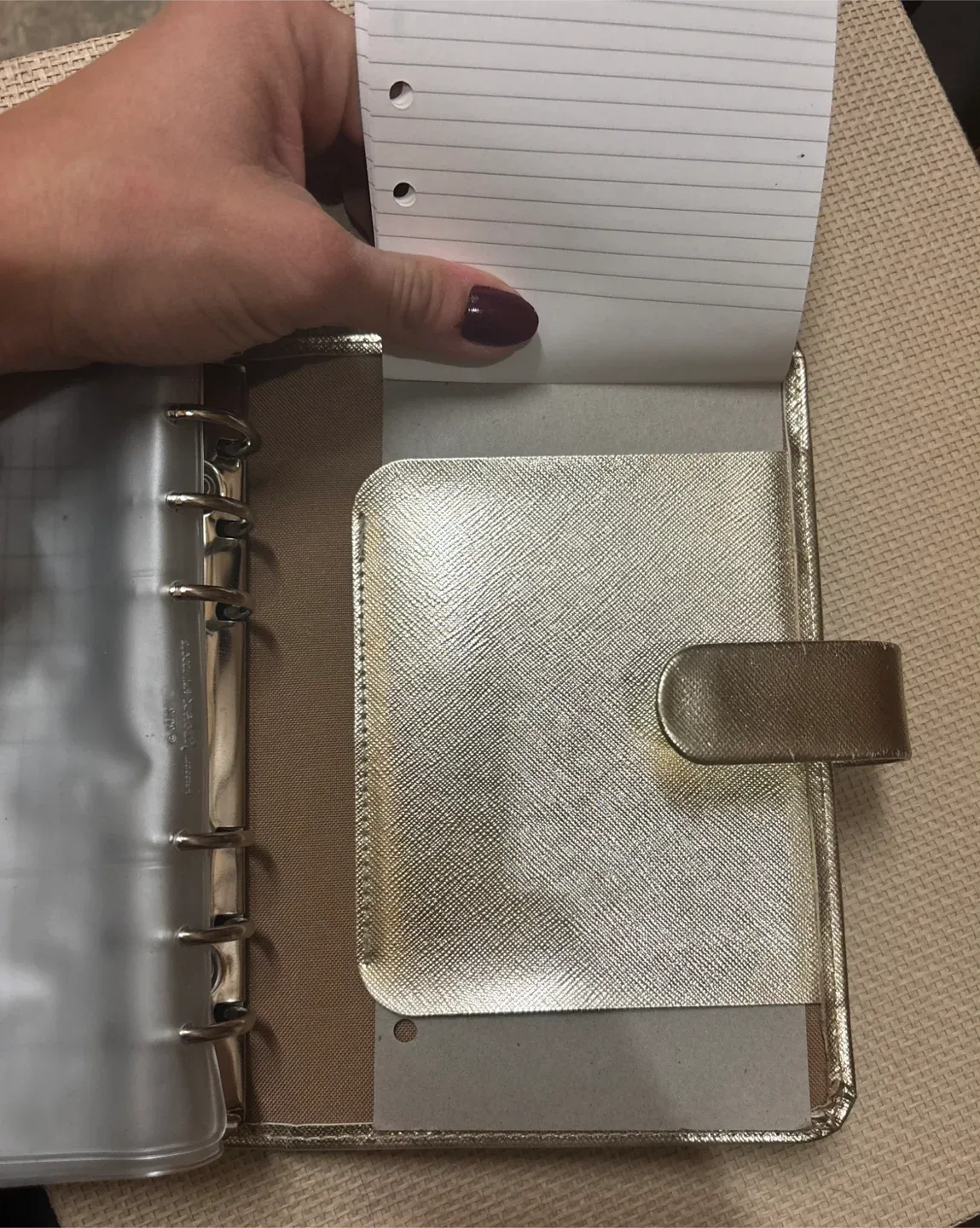 Filofax Saffiano Personal Organizer - Gold image indicator(7)