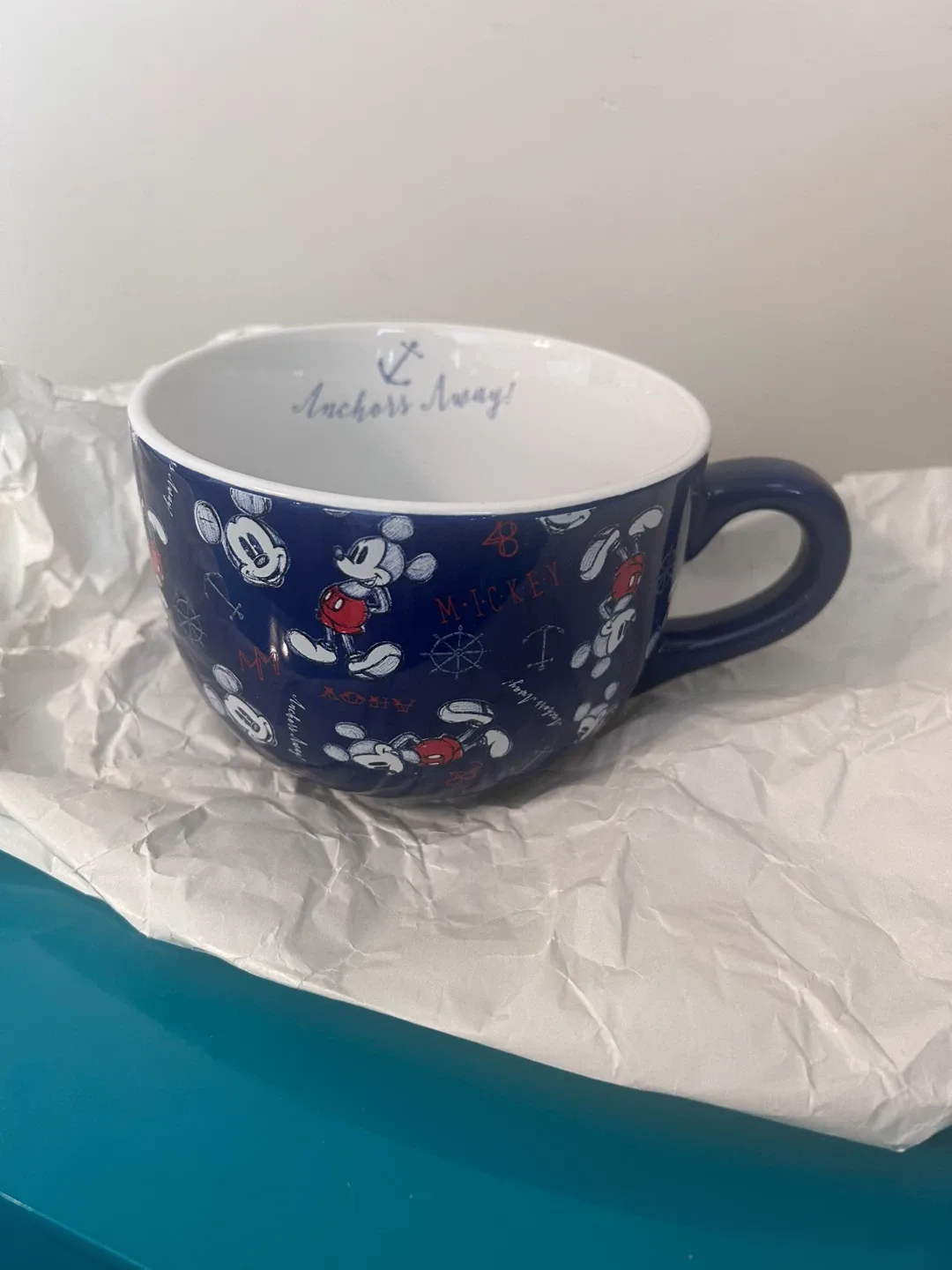 💫NEW Disney Mickey Mouse Nautical Oversized Mug