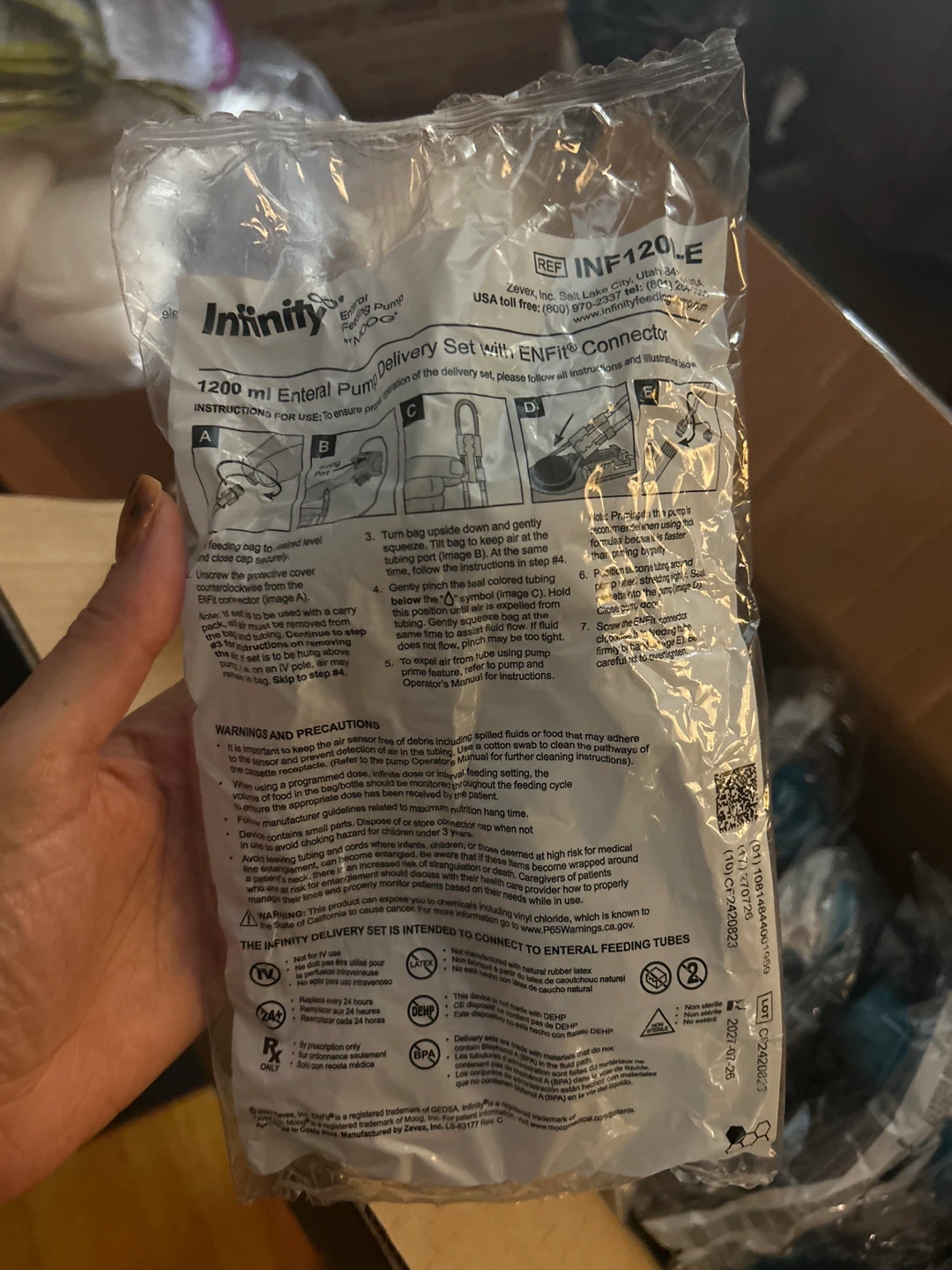 Infinity 1200 ml Enteral Pump Delivery Set