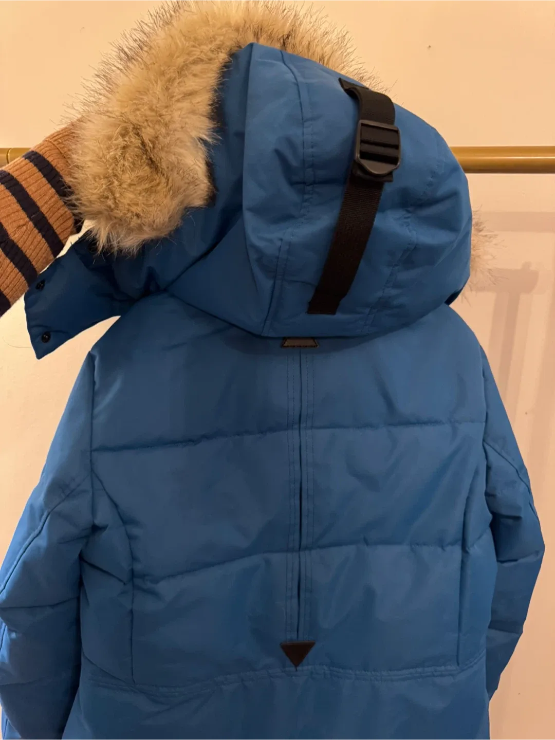 Noize Blue Puffer Coat with Fur Hood image indicator(6)