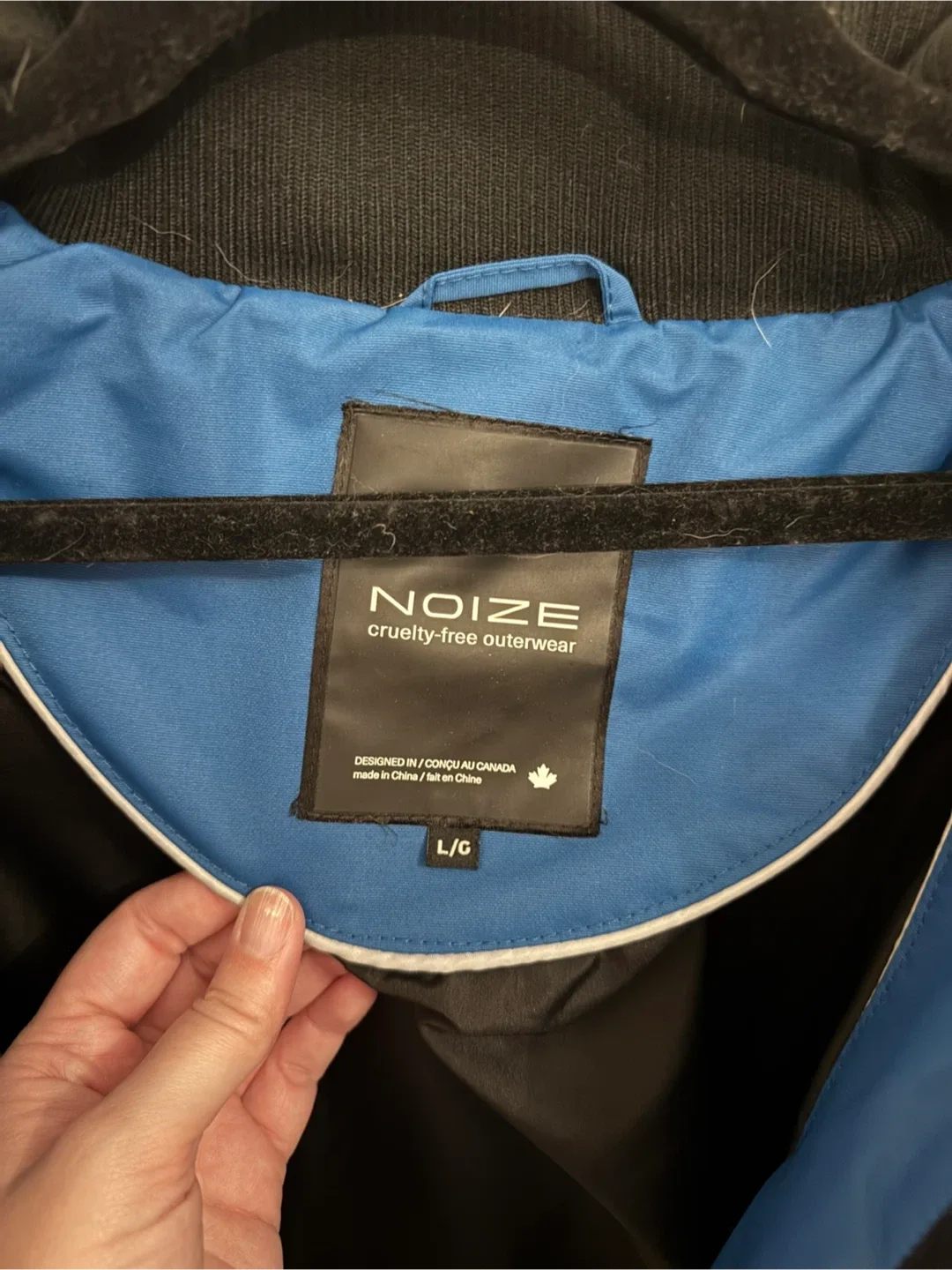 Noize Blue Puffer Coat with Fur Hood image indicator(8)