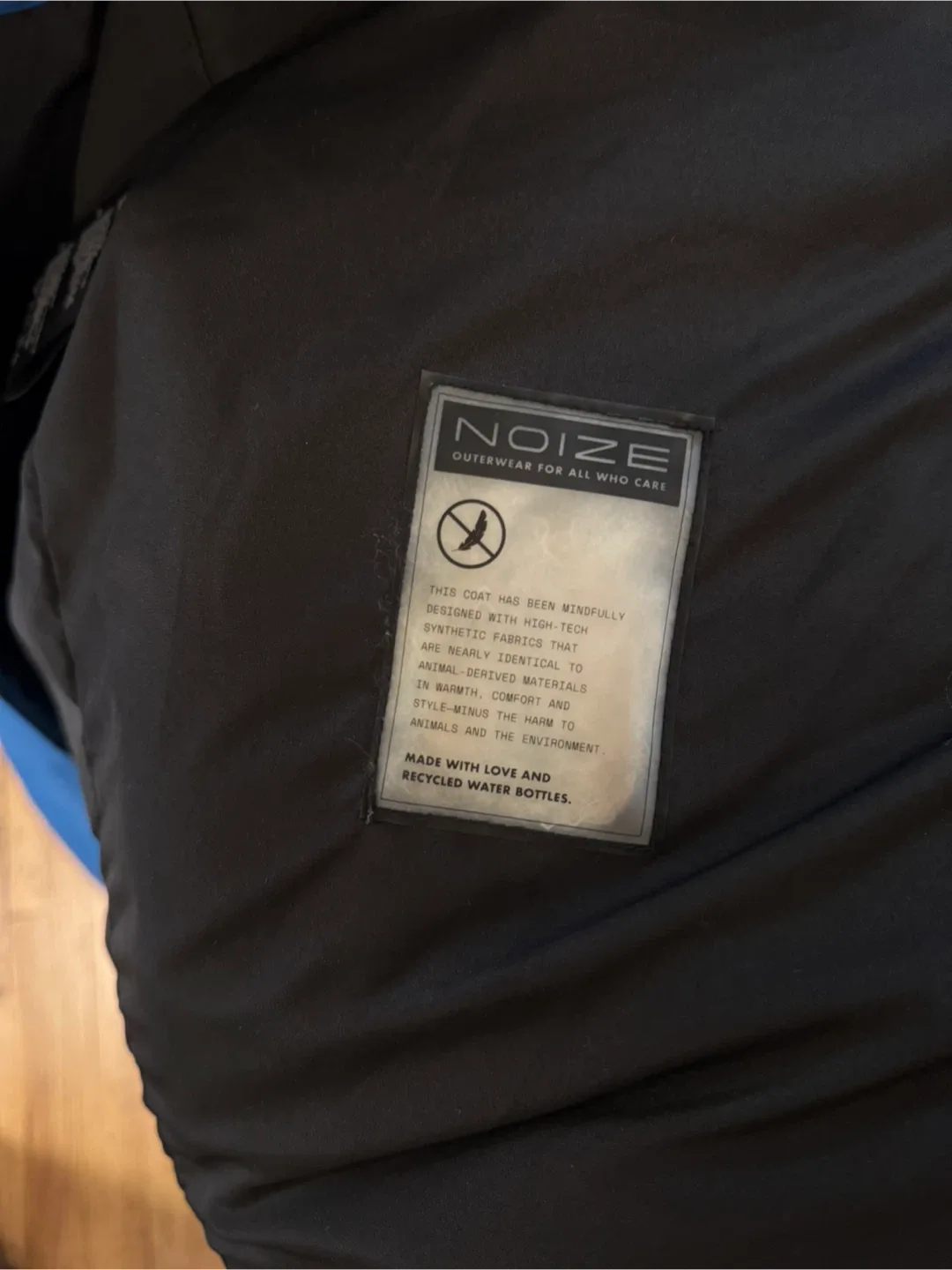 Noize Blue Puffer Coat with Fur Hood image indicator(10)