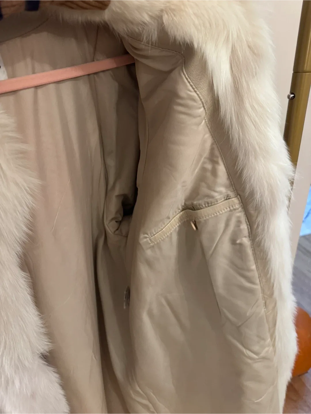 Talk of the Walk Atlantic City Fur Trimmed Coat image indicator(5)