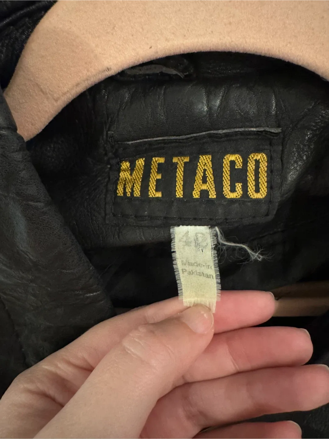 Metaco Black Leather Fringe Jacket Size 42 image indicator(3)