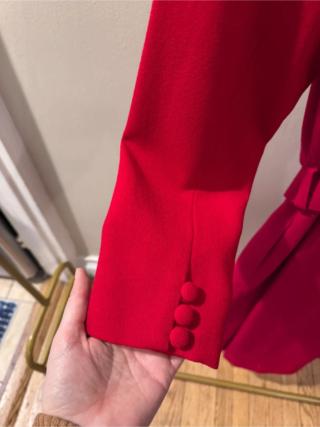 Harvé Benard Red Wool Dress - Size 8 image indicator(5)