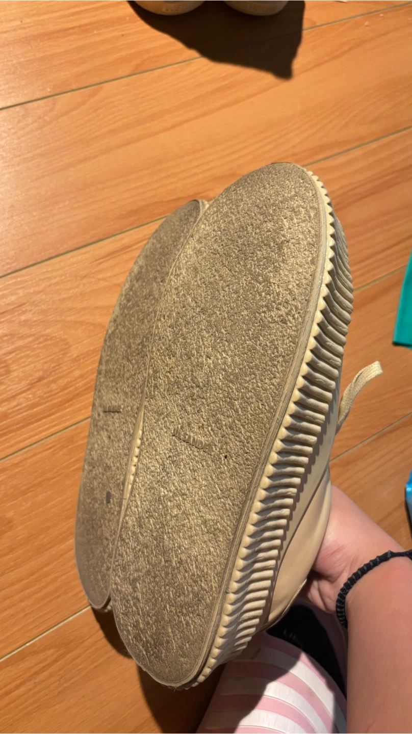 Jil Sander Beige Leather Platform Sneakers - photo 3