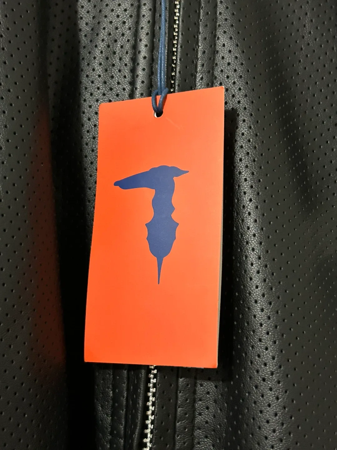 Trussardi Black Leather Jacket with Hood Size 48 image indicator(4)