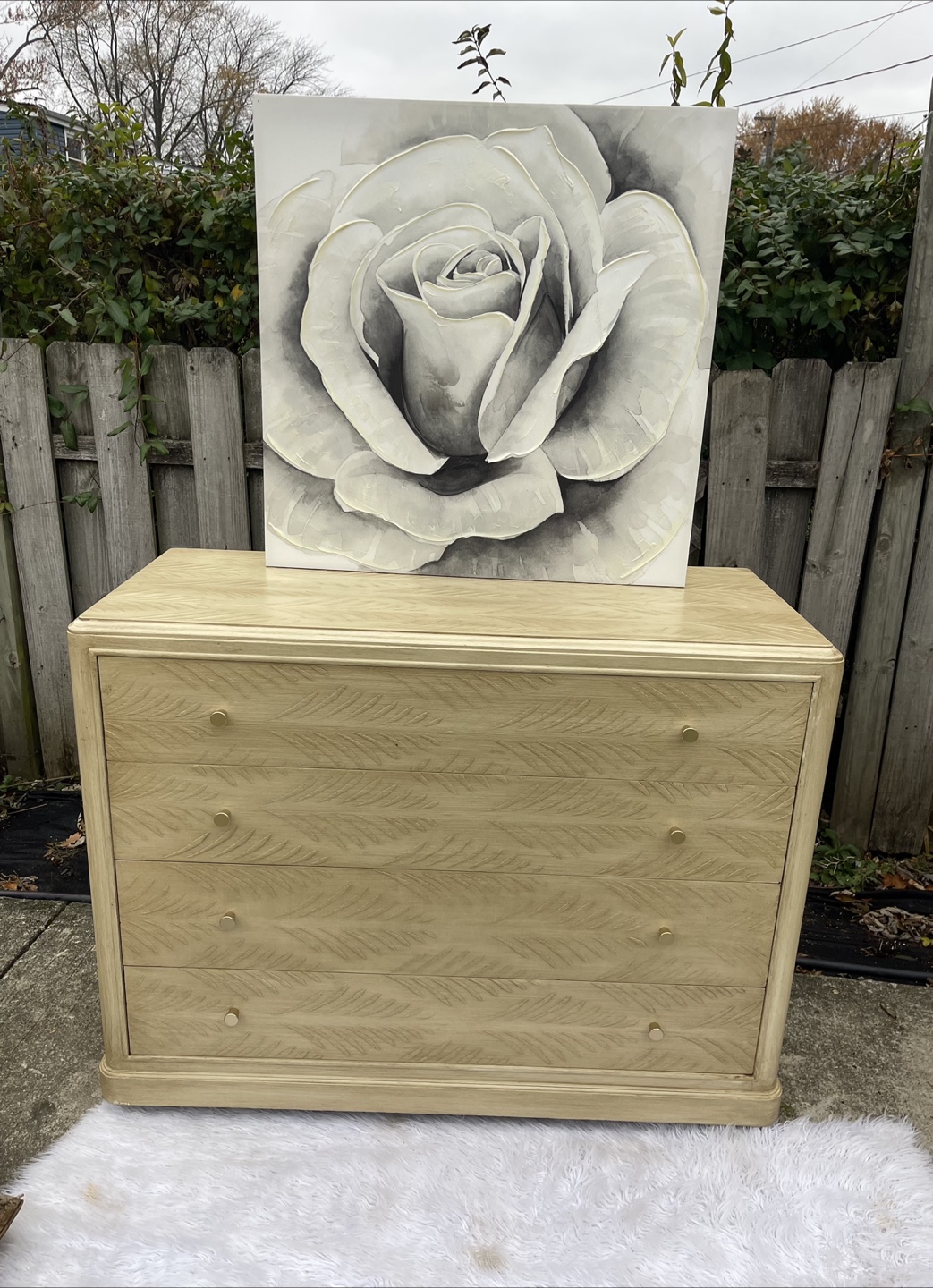 4 Drawers Dresser redone in Pottery Barn Faux Finish - photo 2