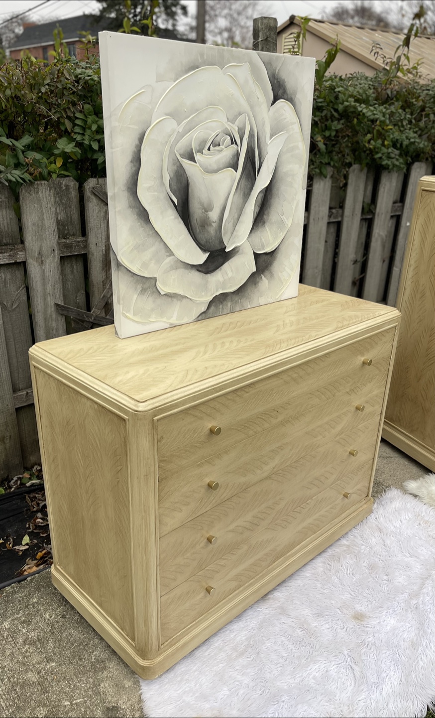 4 Drawers Dresser redone in Pottery Barn Faux Finish - photo 3