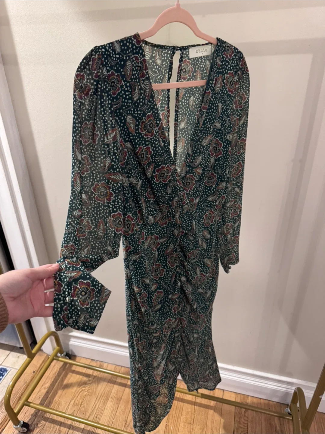 Bäcio Green Floral Dress image indicator(2)