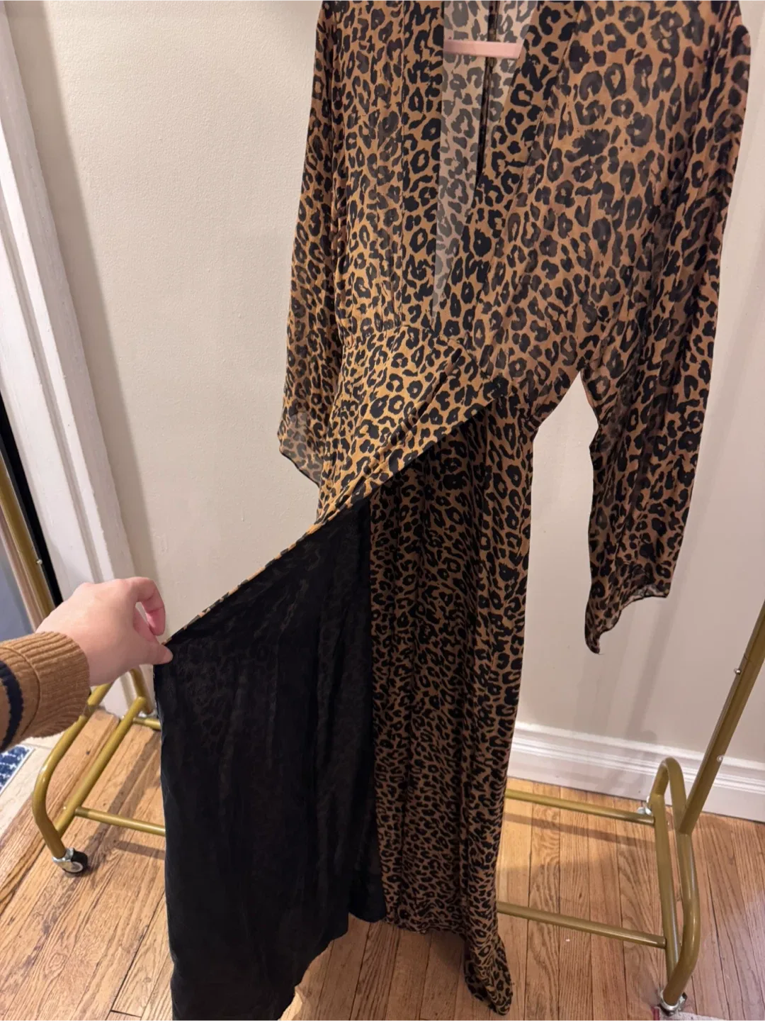 Michelle Mason Leopard Print Maxi Dress image indicator(2)