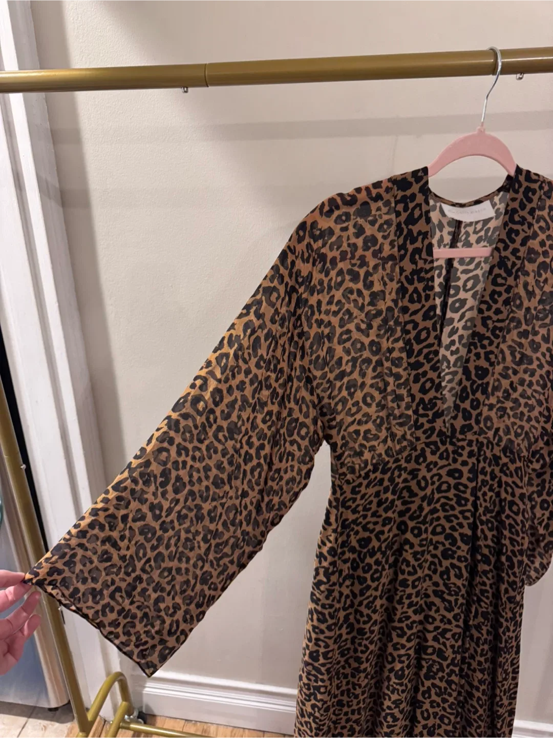 Michelle Mason Leopard Print Maxi Dress image indicator(4)