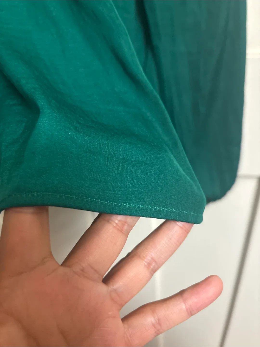 Sfera Basic Green Ruffle Blouse image indicator(2)