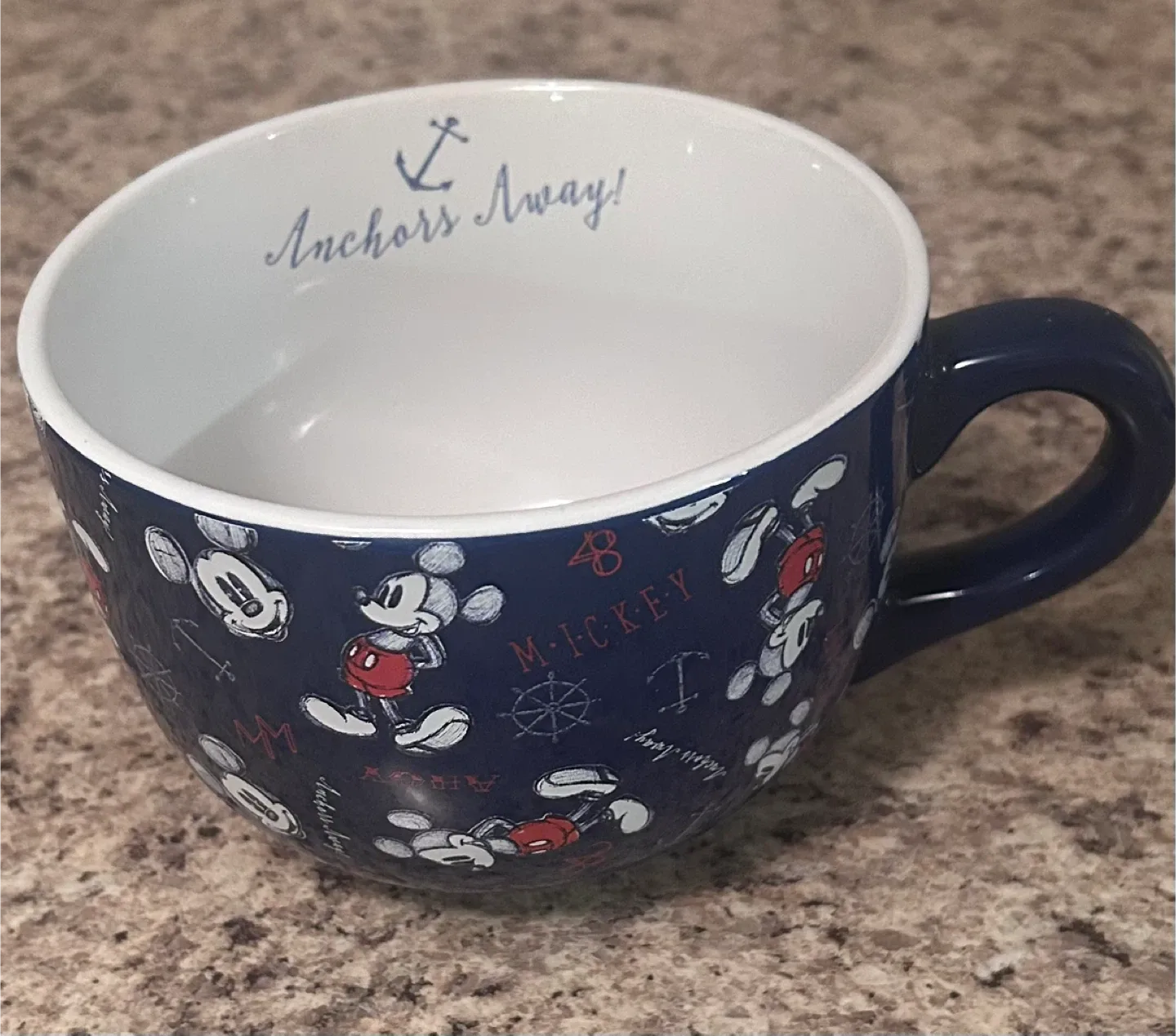 💫NEW Disney Mickey Mouse Nautical Oversized Mug image indicator(4)