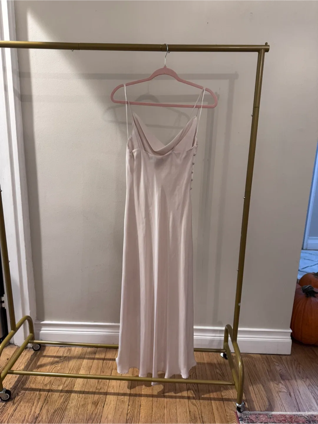 Zara Ivory Satin Slip Dress image indicator(3)