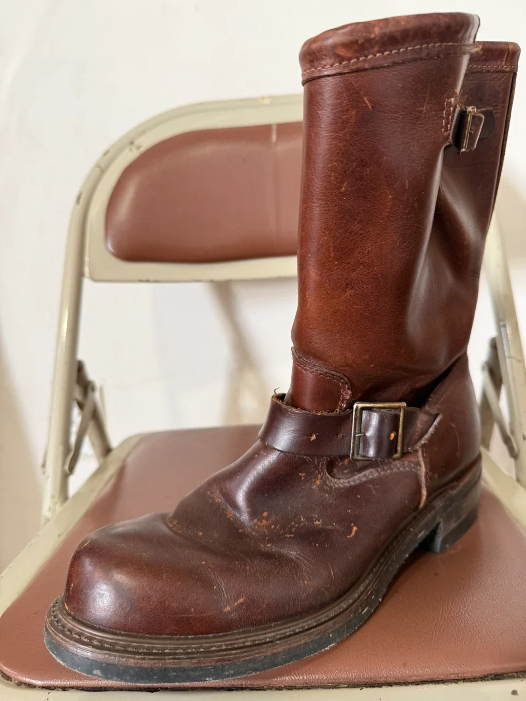 Durango Brown Leather Engineer Boots - Size 10 image indicator(2)