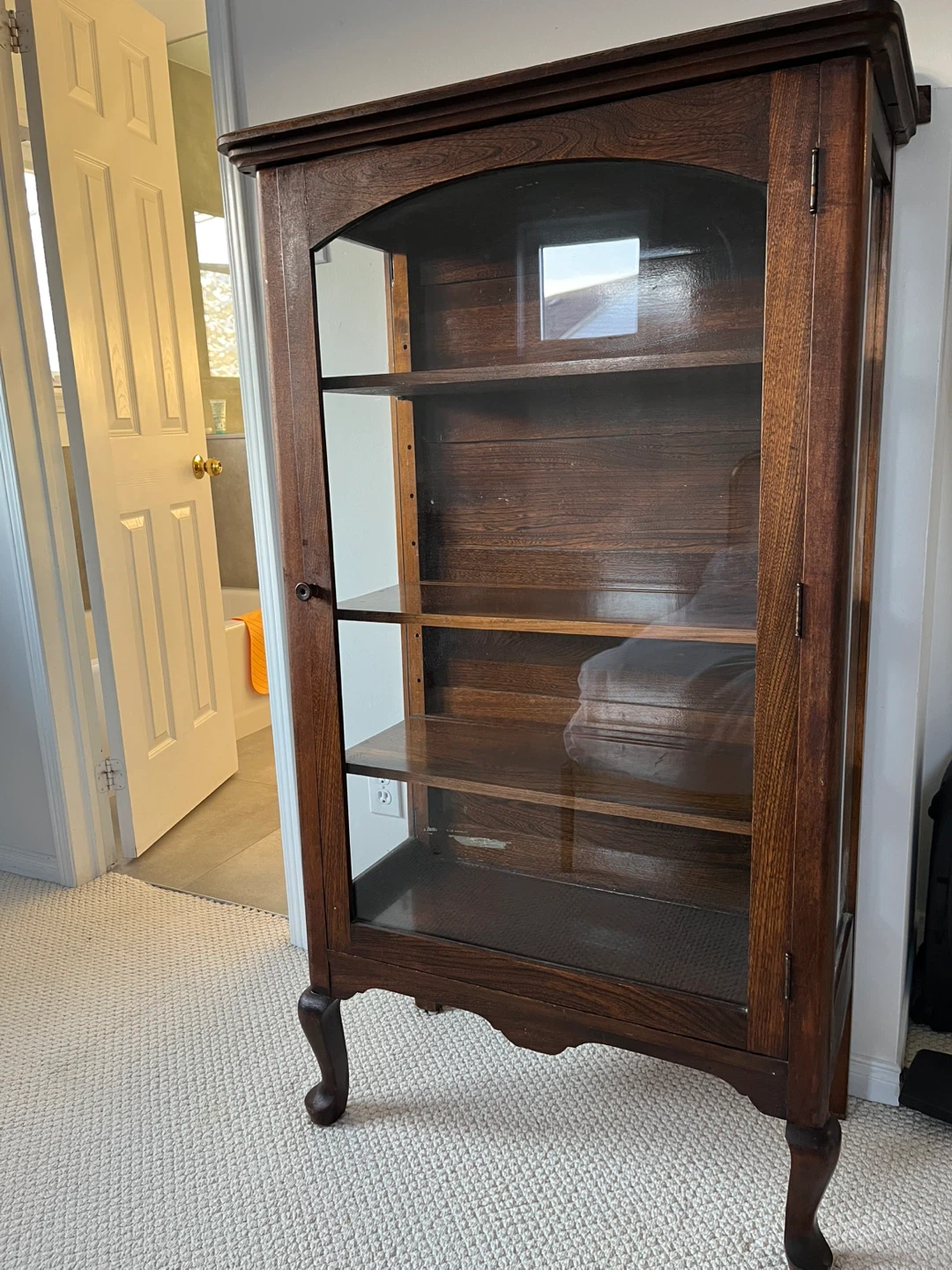 Vintage Wooden Display Cabinet