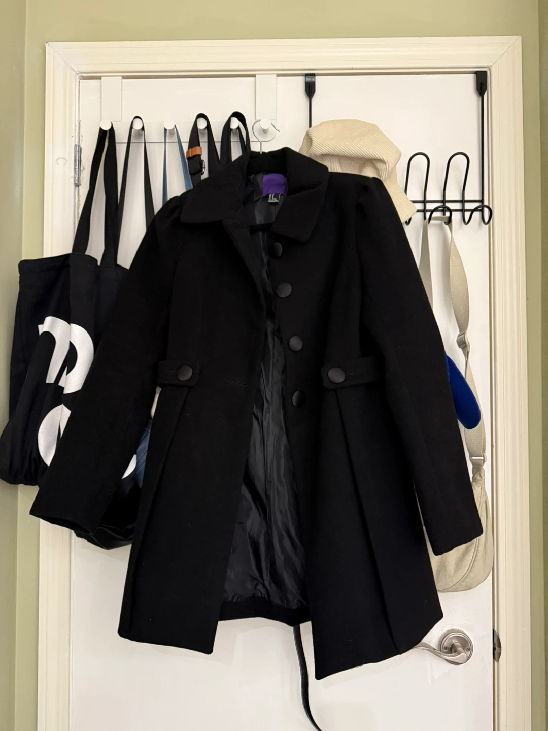Forever 21 Black Coat - Size M
