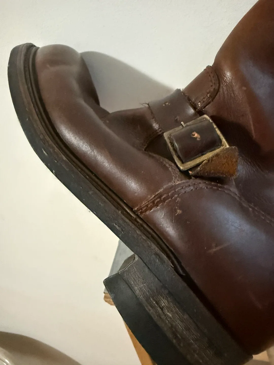 Durango Brown Leather Engineer Boots - Size 10 image indicator(4)