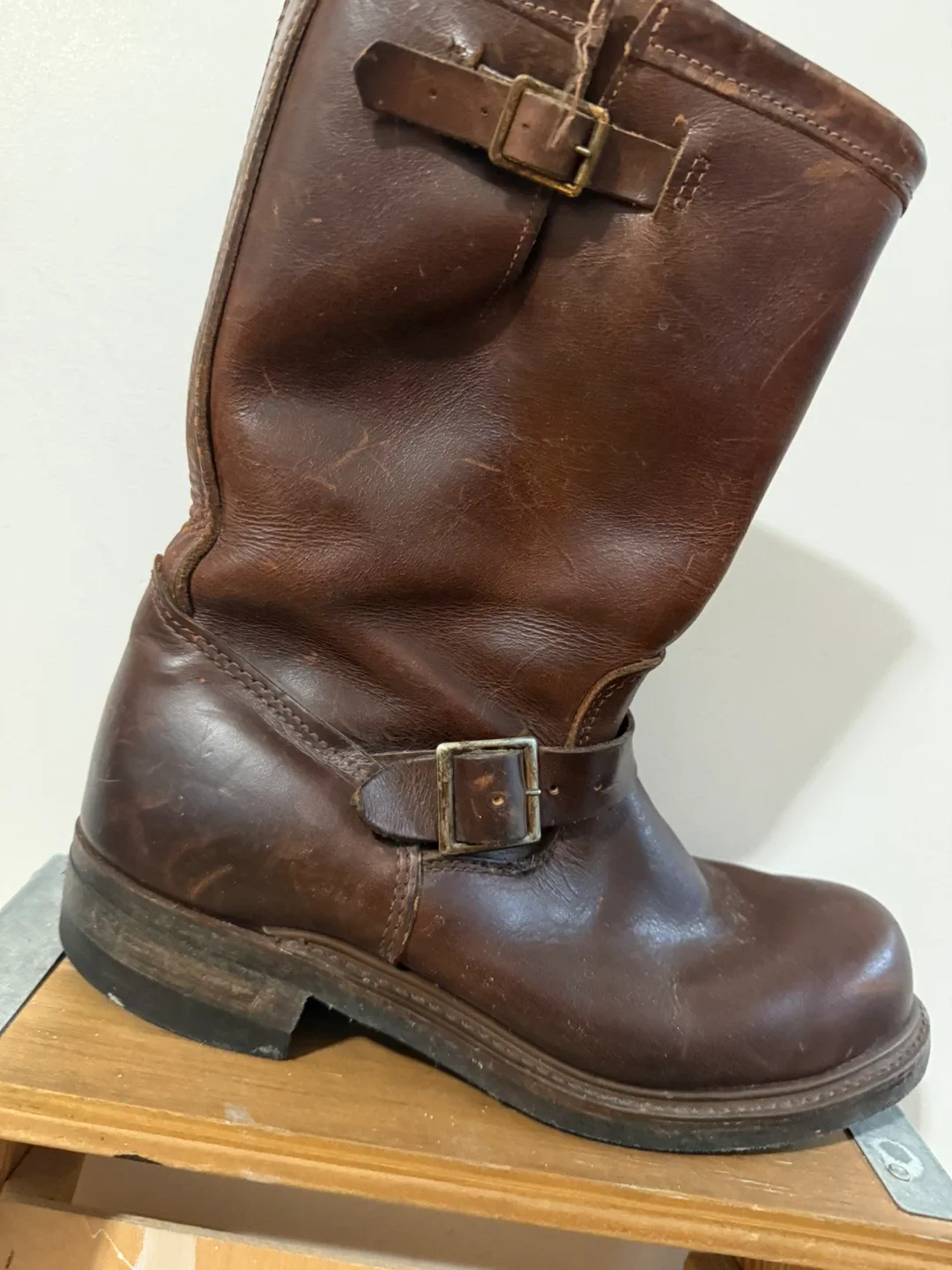 Durango Brown Leather Engineer Boots - Size 10 image indicator(6)