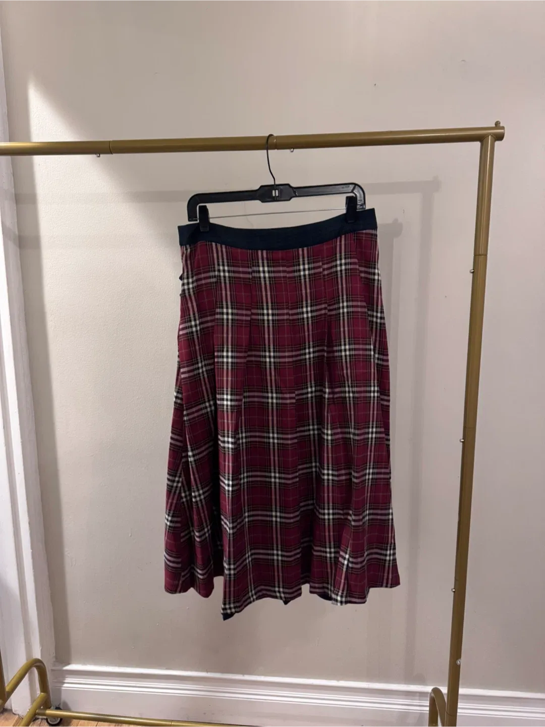Cider Plaid Patchwork Midi Skirt - Size XL image indicator(3)