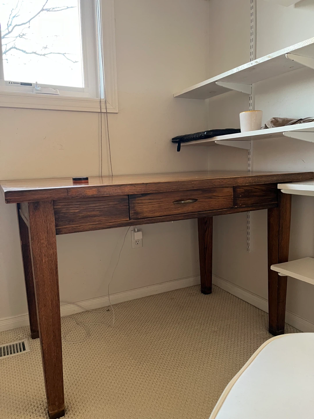 Wooden Desk with Drawer