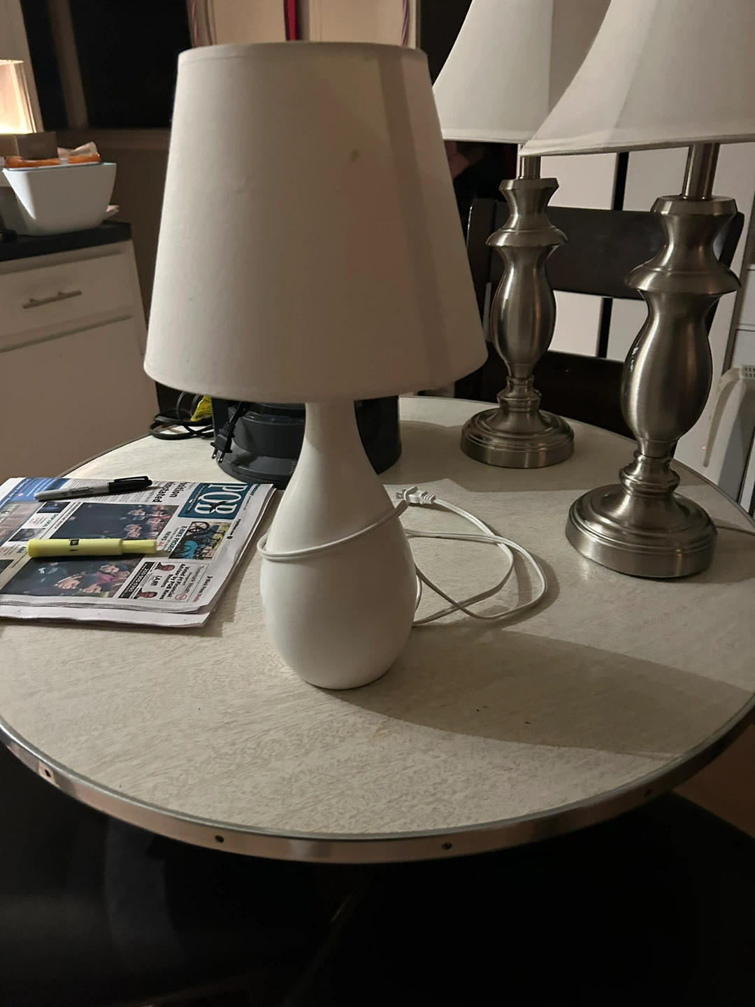 White Table Lamp