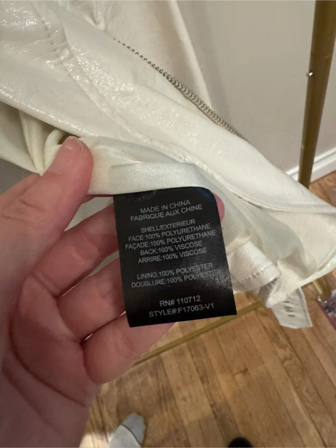 Silence + Noise White Moto Jacket - Size M image indicator(5)