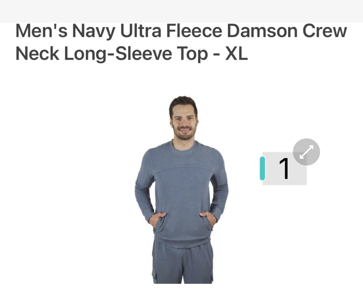 Damson Crew Neck Long-Sleeve Top - Medium - photo 3