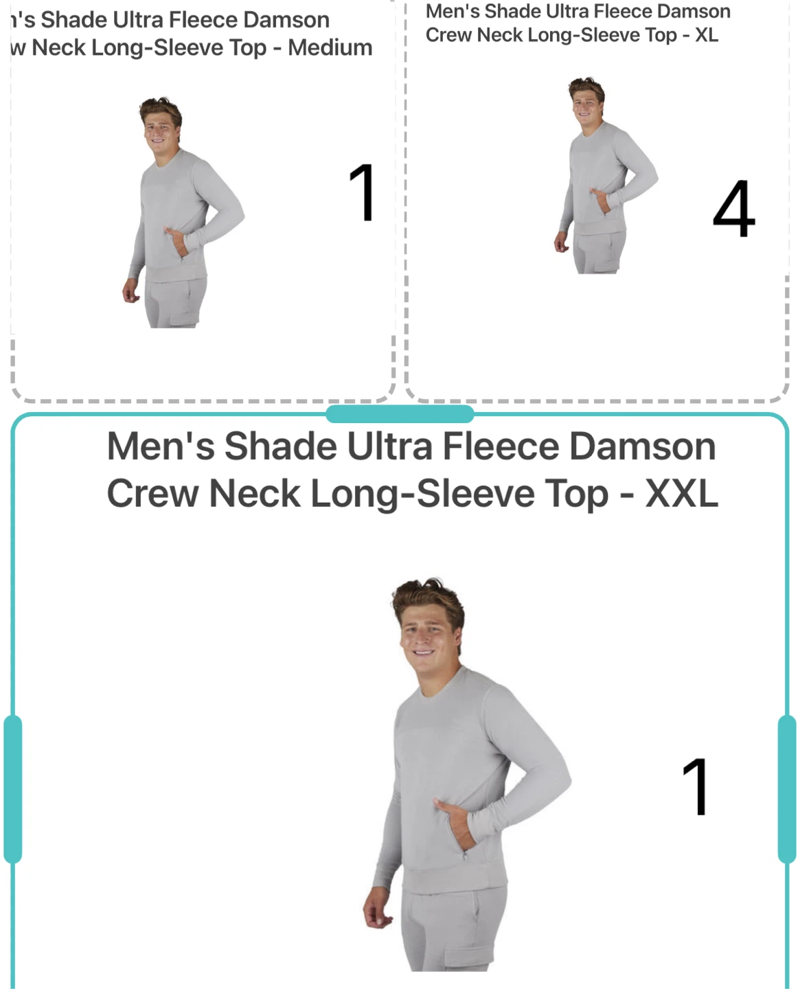 Damson Crew Neck Long-Sleeve Top - Medium