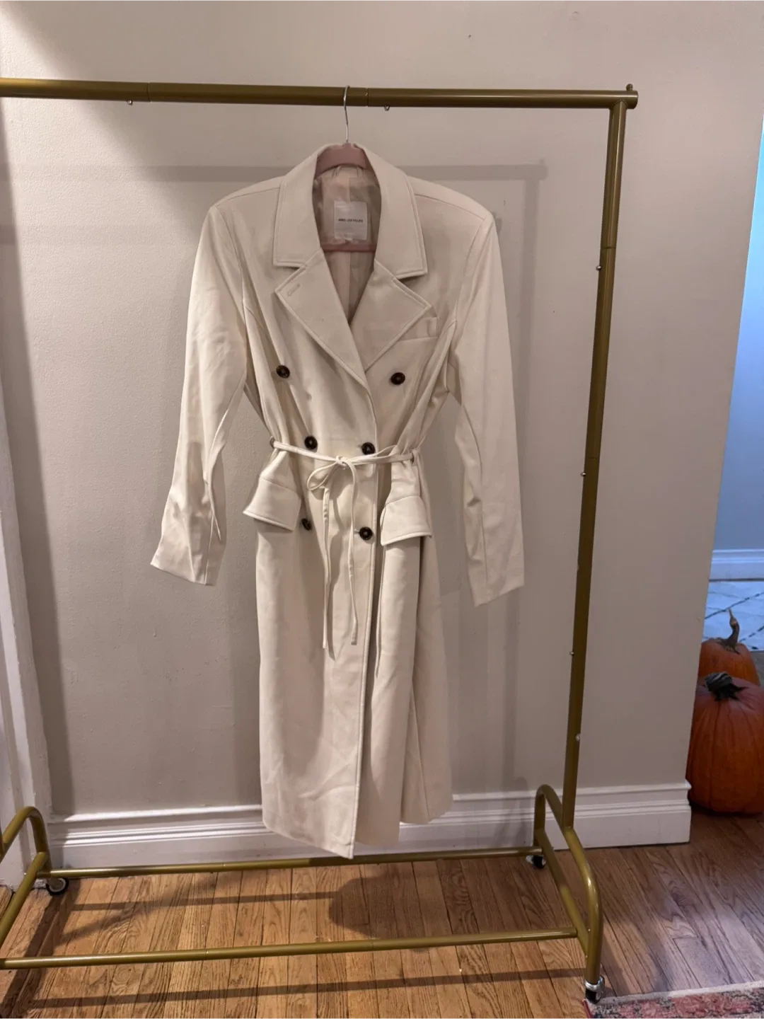 Avec Les Filles Cream Trench Coat - Size L