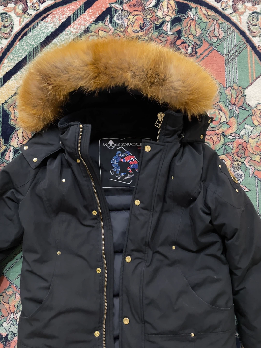 Moose Knuckles Black Down Parka - photo 3