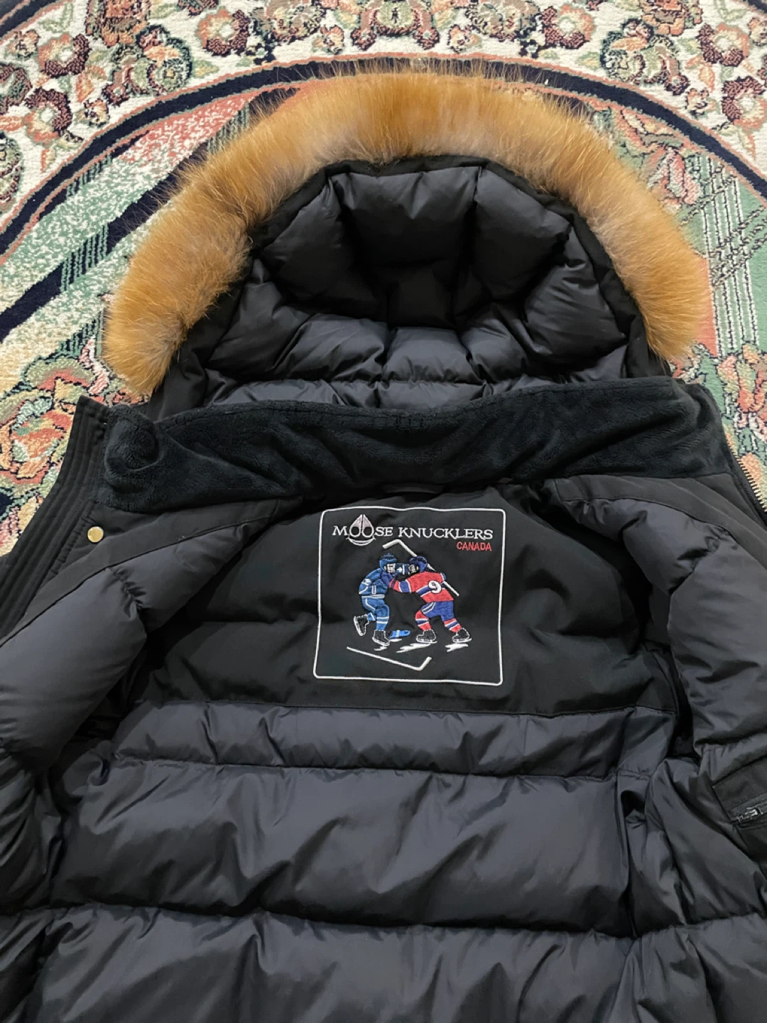 Moose Knuckles Black Down Parka - photo 2