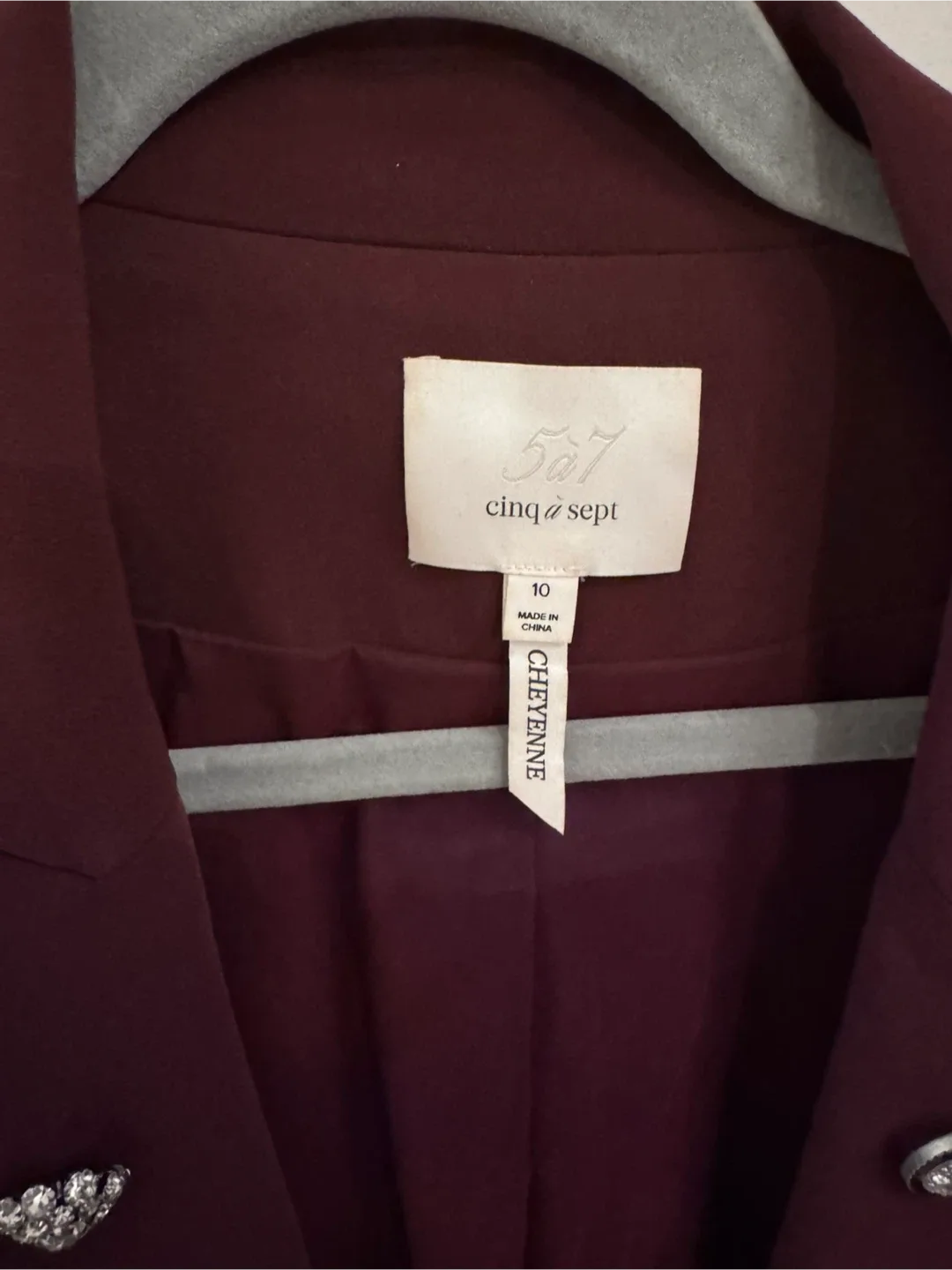 Cinq a Sept Khloe Studded Embellished Blazer - Size 10 image indicator(4)