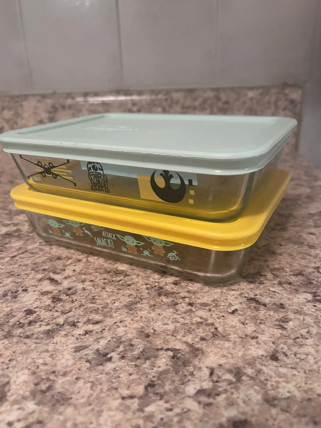 💫 NEW Star Wars Pyrex 3 Cup Glass Containers image indicator(2)