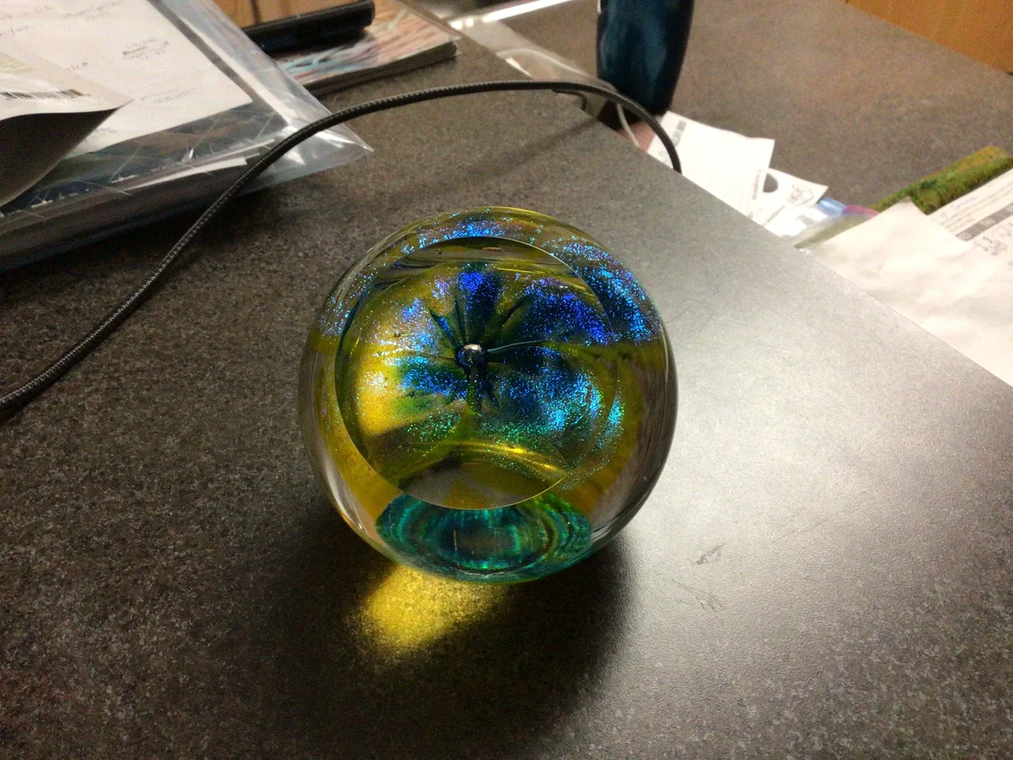 Glass Eye Paperweight
