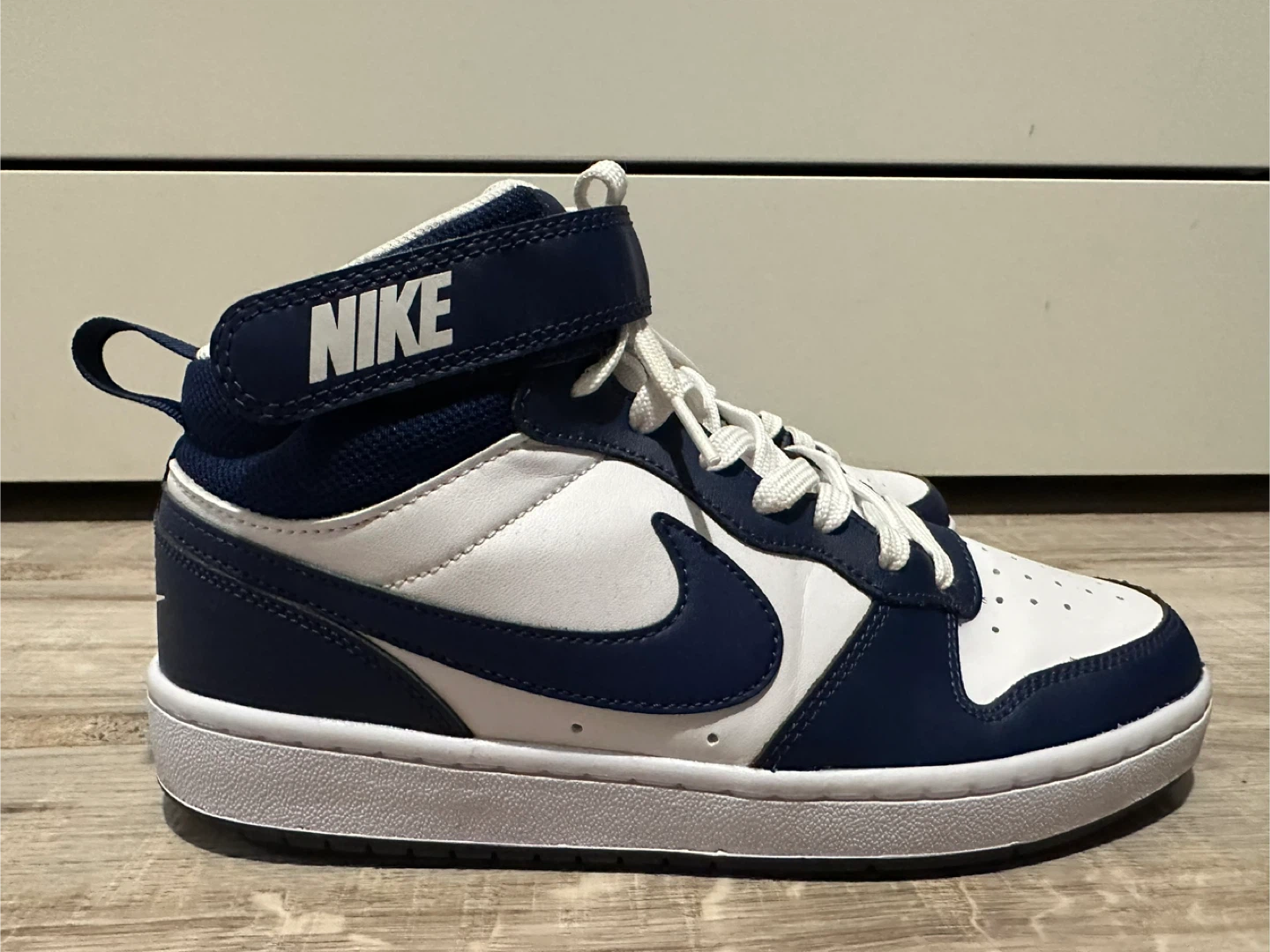 Nike Court Borough Mid 2 Shoes - Blue/White