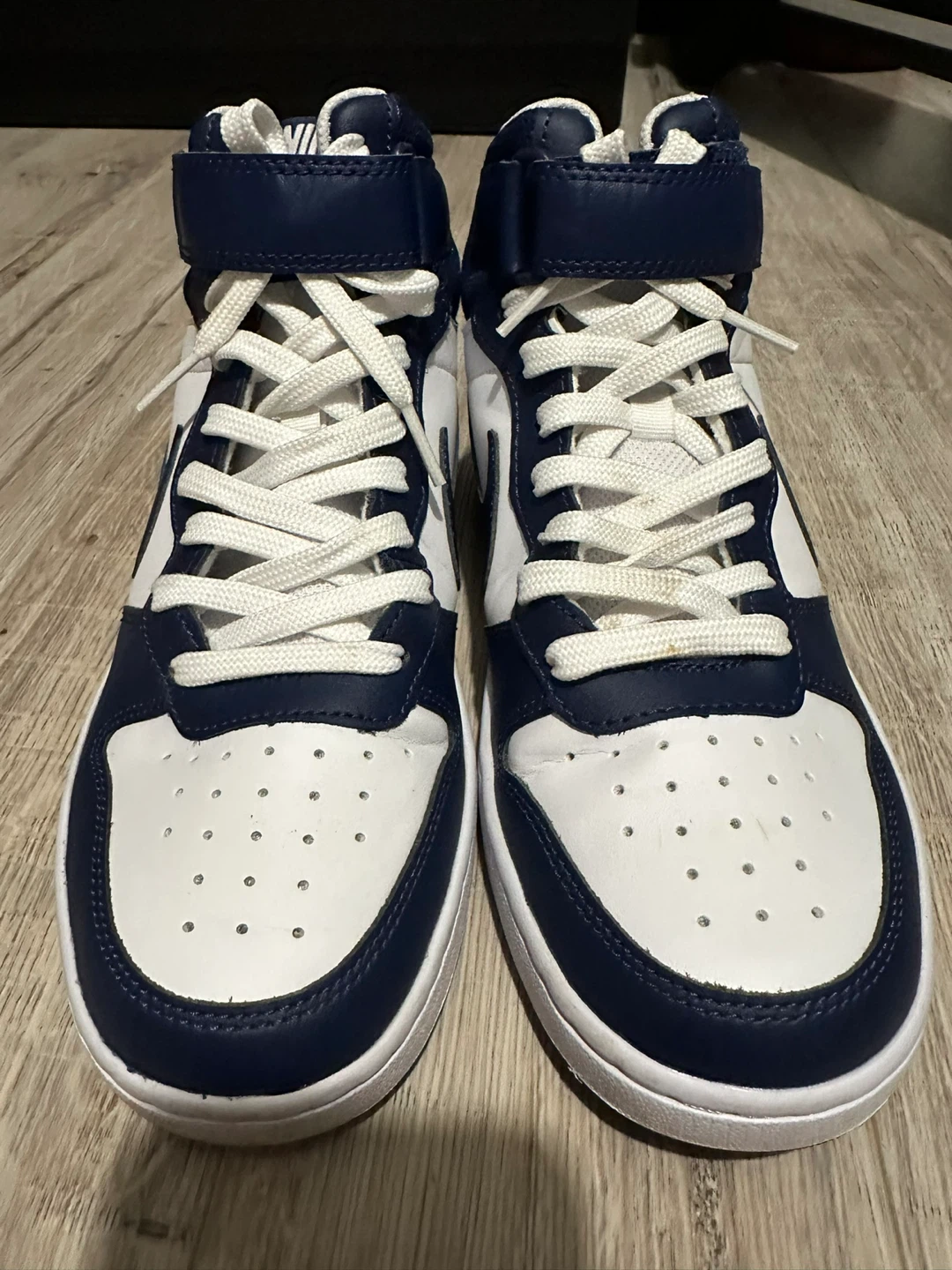 Nike Court Borough Mid 2 Shoes - Blue/White - photo 3